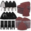162pcs Oscillating Tool Sanding Pads Kit, 4pcs Triangle Sanding Pads,