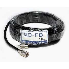 5D-FB Coaxial Cable 32.8 ft (10 m) Shikoku Cable with M Type Connector on Both Ends