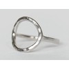 Sovats Ladies Open Circle Hammered Ring 925 Sterling Silver, Sterling