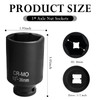 36mm Socket 1/2 Drive,High-Strength Axle Nut Socket Set with Anti-Slip