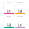 Guajolote Prints Funny Notepads (4-Pack) 4 X 5.25 inch, Humorous