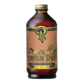 Portland Syrups Pumpkin Spice Syrup - Organic Pumpkin & Ginger Coffee Syrup for Lattes, Mocktails, & Baking - Rich Flavor - Organic Cane Sugar - Natural Ingredients - 12 oz Bottle, 12 Servings