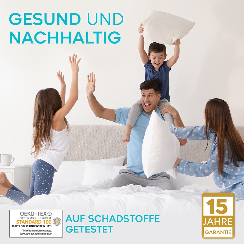 Twinzen Mattress Protector 60 x 120 cm, Waterproof Oeko-Tex Certified,
