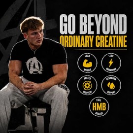 Animal Creatine HMB Powder – 3g myHMB + 5g Creatine with Electrolytes for Recovery & Daily Energy – Power Punch Flavor, 30 Servings