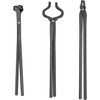 Blacksmith Tools Tongs Set Includes Flat Tongs, Bolt Tongs, Blade