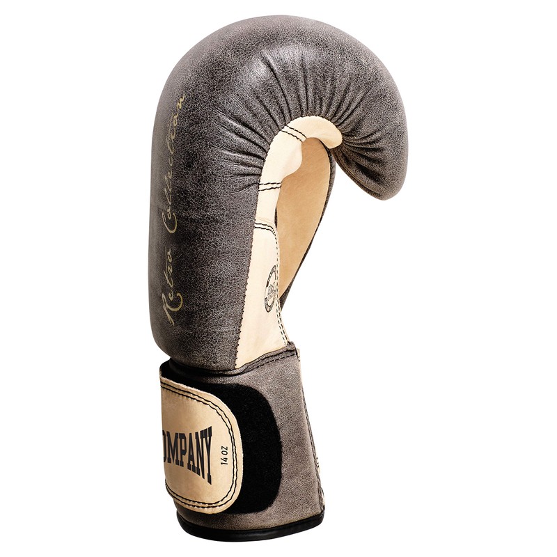 Bad Company Retro Cowhide Leather Boxing Gloves with Ventilation System