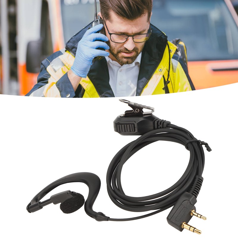 Two Way Radio Earpiece Universal K Head 2 Pin Electroplating