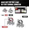 2PCS Battery Terminal Connectors, Battery Cable Terminal End, Universal 12V