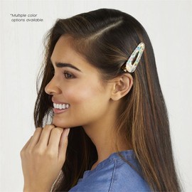 Coco + Carmen Arielle Hair Clip - Cream and Pink - One Size