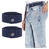 JASGOOD 2 Pack No Buckle Elastic Belt for Men Buckle
