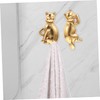 Mobestech 1 Set Animal Shape Wall Hooks Decorative Hangers for
