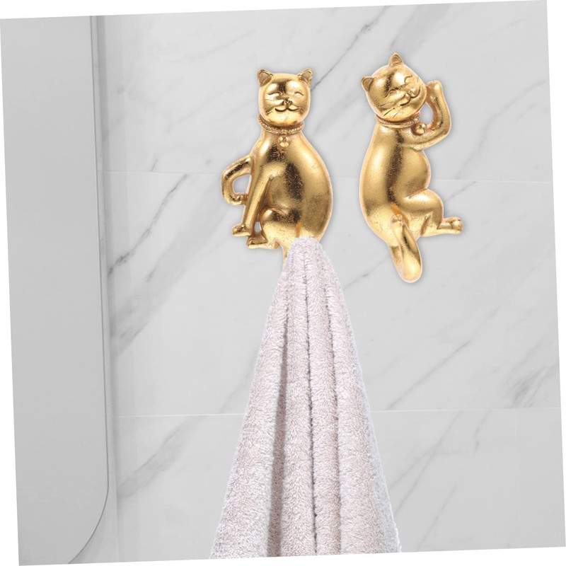 Mobestech 1 Set Animal Shape Wall Hooks Decorative Hangers for