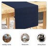Encasa Table Runner for 8 Seat Dining Room, Solid Dark