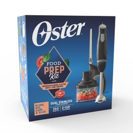 Oster Prep Kit Immersion Hand Blender, Electric Knife, & 2 Cup Chopper, Black