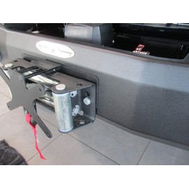 STO N SHO Front License Plate Bracket Compatible with Off Road Bumpers with Roller Fairlead (SNS138)