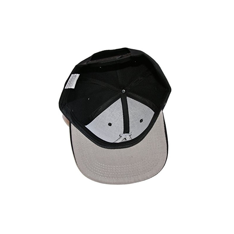 Letter/Initial Snapback Cap in Black & White - l