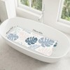 SHUCHING Non-Slip Blue Bath Mat for Safe Showering