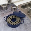 Decorative Pot-Shaped Ashtray for Indoor and Outdoor Use Blue