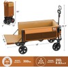 TIMBER RIDGE 49" Extra Long Collapsible Folding Wagon with Tailgate