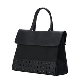 KWANI Black Studs Ladies Women's Tote Bag Shoulder Bag for Travel Daily Bags (Small)