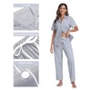 CF Womens 100% Cotton Pajamas Set Button Down Pjs Sets