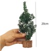 Jylucky 6PCS Tabletop Mini Christmas Tree, Snow Artificial Christmas Trees