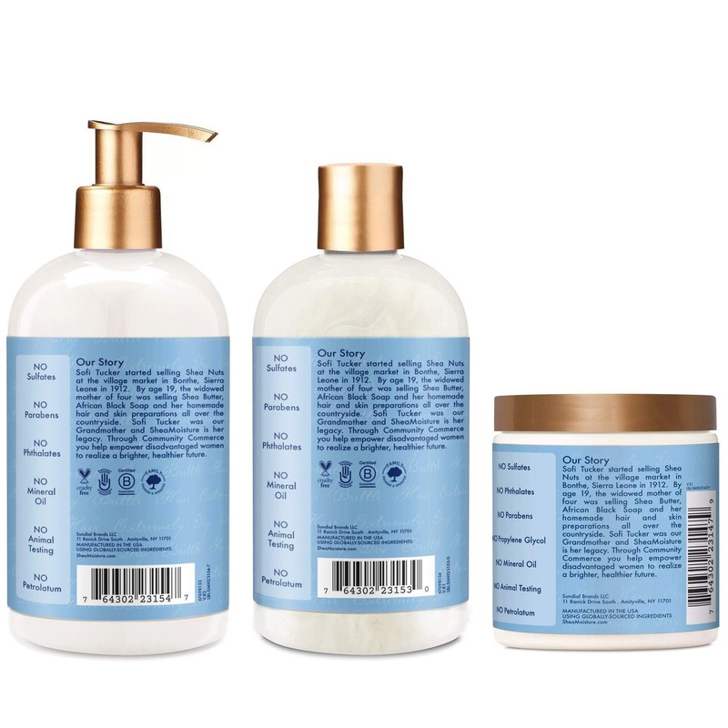 Shea Moisture Manuka Honey and Yogurt Hydrate+Repair Shampoo, Conditioner And