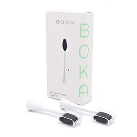 Boka Replacement Toothbrush Heads for Sonic Powered Electric Toothbrush, Blue (2 Heads)