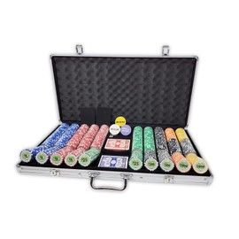 DA VINCI Set of of 750 Casino Del Sol 11.5 Gram Poker Chips with Case, Cards, Dealer Buttons and 2 Cut Cards