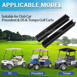 Golf Cart 1"x 1" Tube Windshield Sash Suitable for Club Car Precedent & DS & Tempo Golf Cart, Replacement Part OEM#: 1014441-01, 1021630-01, Set of 2