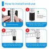 25mm Wire Shelf Clips – Jamiikury Black Plastic Shelf Lock