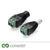conecto conecto, Hohlstecker-Adapter, 5.5 x 2.5mm Hohlstecker auf zweipoligen Terminalblock