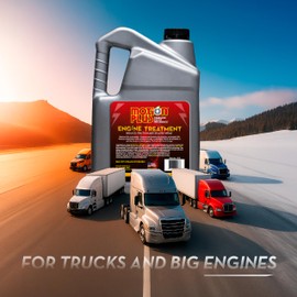 Motion Plus Engine Treatment – Heavy Duty Metal Treatment & Super Lubricant for Gasoline & Diesel Engines, Reduces Friction, Heat & Wear, Increase Horsepower, Engine Performance & Longevity – 1 Gallon