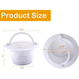 Pool Skimmer Basket 2 Pack Compatible with Hayward SP1091WM Automatic Skimmers, Pool Skimmer Basket Compatible with Pentair HydroSkim 513330