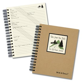 Write it Down series by Journals Unlimited, Guided Journal, Tales from the Trails, An Off Road Journal, Full-size 7.5"x 9", Kraft Hard Cover, Made in the USA