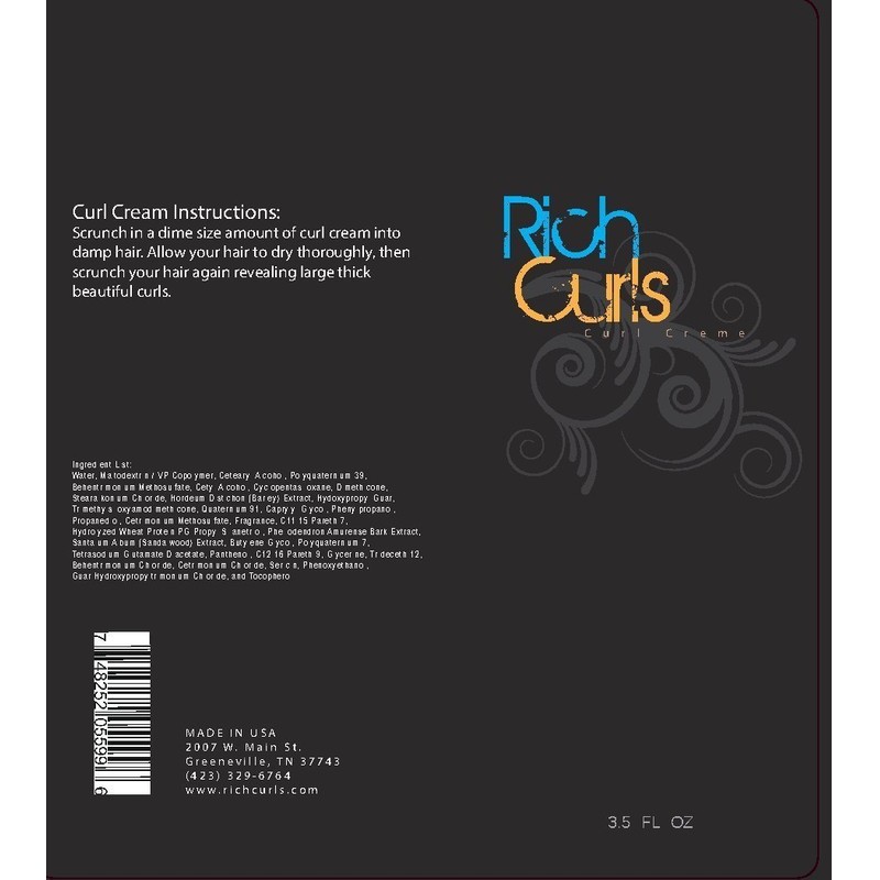 RichCurls Curl Cream, 3.5 Ounce.