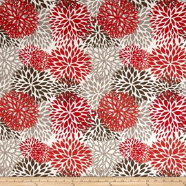 Premier Prints Indoor/Outdoor Blooms Salmon, Fabric by the Yard