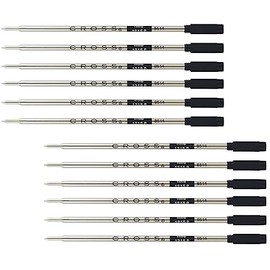 Cross Ballpoint Pen Refill 12-Pack Black Fine