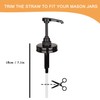 2 Pack Mason Jar Syrup Dispenser Pump Lids, Coffee Syrup
