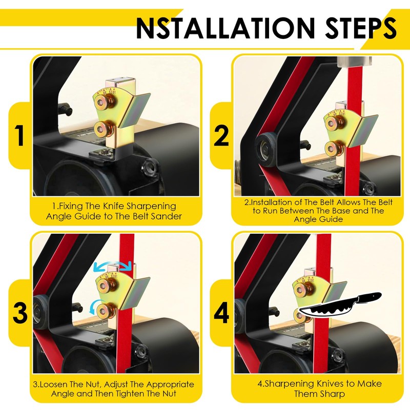 Feekoon Knife Sharpening Angle Guide for 1 x 30 Belt