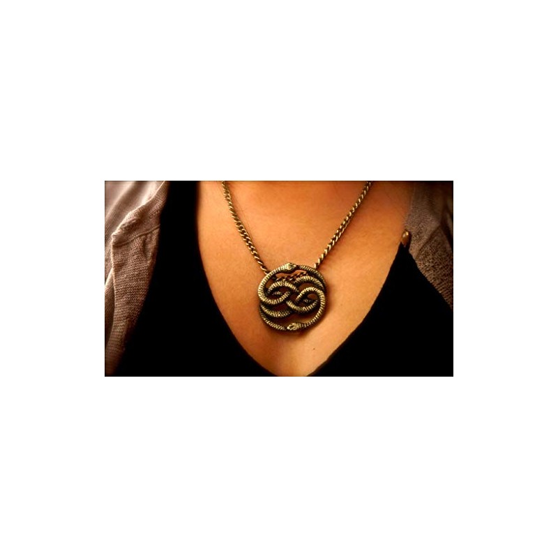 Auryn - Collar con colgante en tono dorado (inspirado en