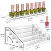 JessLab Nail Polish Organizer, 5-Tier Clear Acrylic Nail Polish Rack