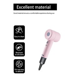Case for Laifen LF03 Hair Dryer,WUNIAK Soft silicone protection,anti-scratch and shockproof shell,anti-slip and anti-fall,high temperature resistance,precise opening for Laifen LF03 Hair Dryer,Pink