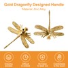 MOROBOR Zinc Alloy Dragonfly Cabinet Knobs, 6 PCS Animal Single
