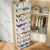 DAOTENGQL 10-tier Over The Door Pantry Organizer with Mesh Baskets,