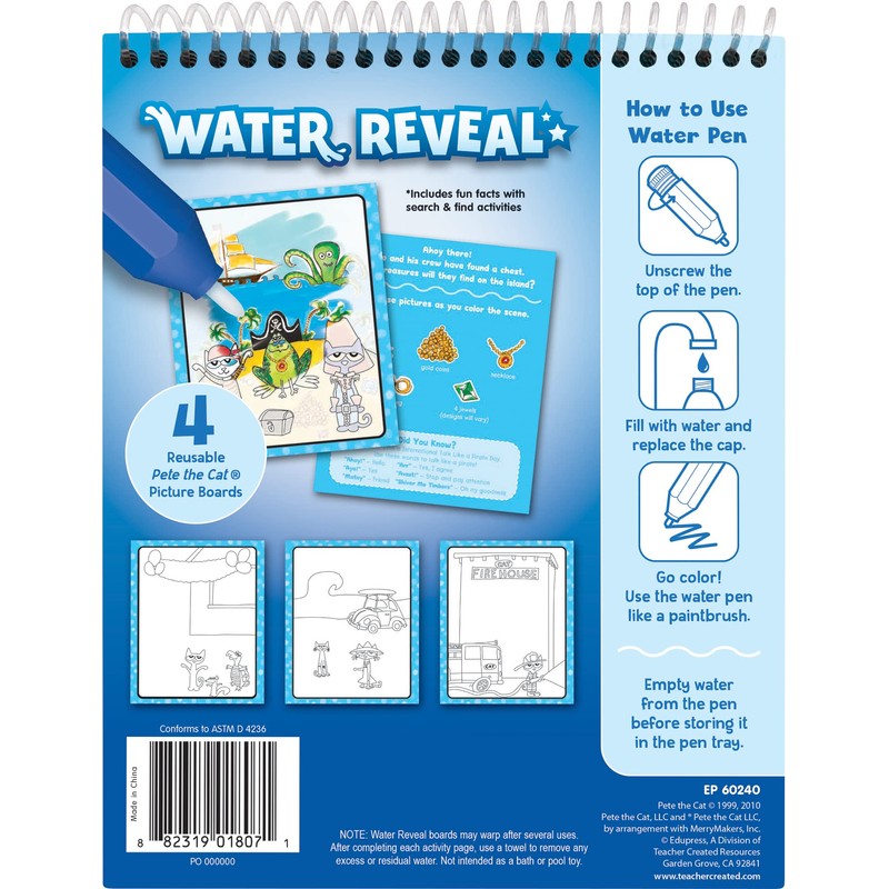 Teacher Created Resources Pete The Cat® Water Reveal (EP60240)