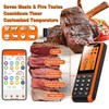 PRAVETTE Smart Bluetooth Meat Thermometer - Long Range Wireless Food