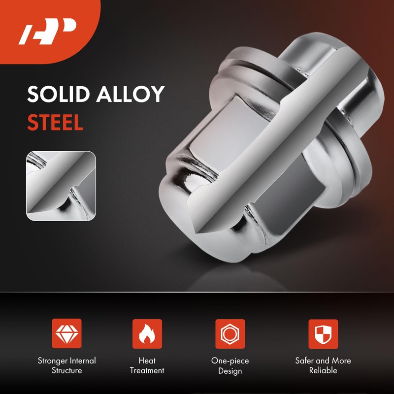 A-Premium Front and Rear Wheel Lug Nuts Compatible with Toyota