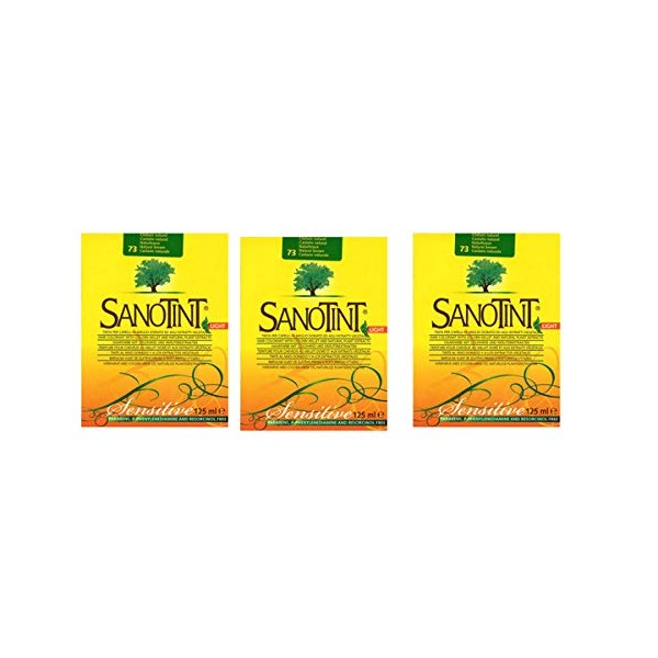 SANOTINT Sensitive Colour 73 Natural Chestnut 3 Packs - 3