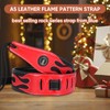 YUEKO Cool Lightning Pattern Flame Guitar Strap for Electric Guitar